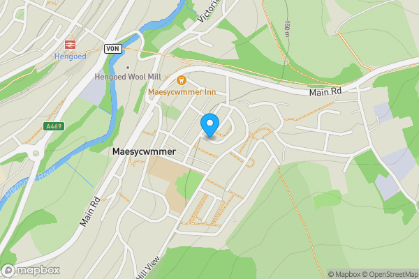 Map location for Shirdale Close, HENGOED, CF82 7QL