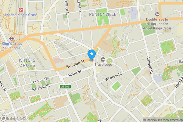 Map location for 123, King's Cross Road, London, WC1X 9NH