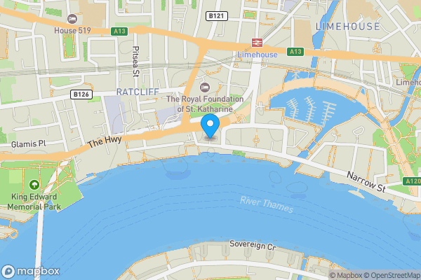 Map location for St Georges Square, London, E14