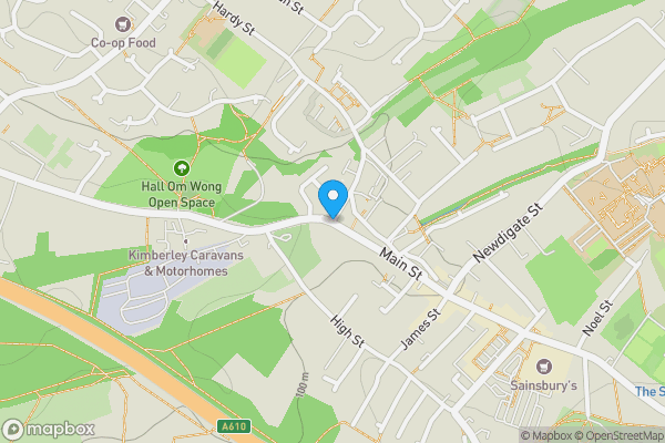 Map location for Land to the North side of Main Street, Kimberley, Nottingham NG16 2NL