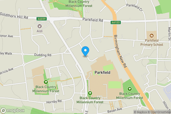 Map location for 32 Malins Road, Wolverhampton, WV4 6AW