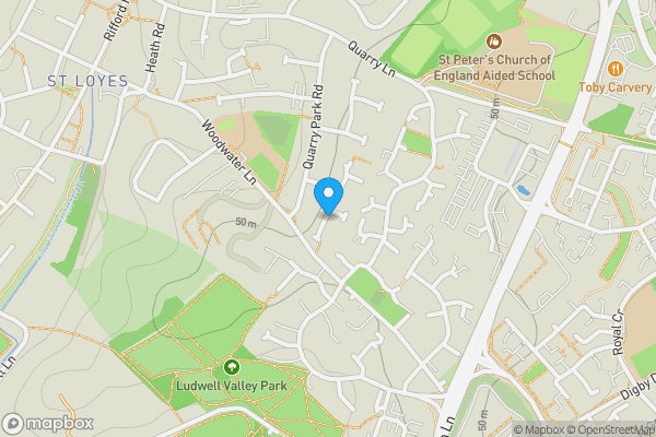 Map location for Spinney Close, Exeter, Devon, EX2 5PE