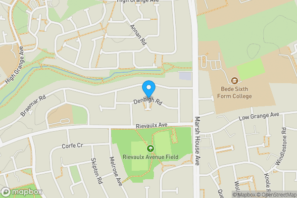 Map location for Denbigh Road, BILLINGHAM, Cleveland, TS23 2AZ