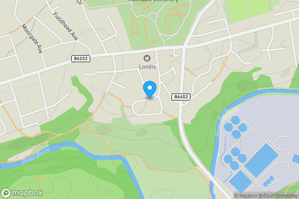 Map location for Land At Links View, Rochdale, Lancashire, OL11 4DD