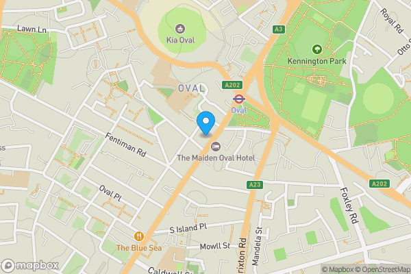 Map location for 18 Clapham Road, London, SW9 0JG
