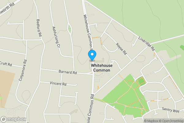 Map location for Whitehouse Common Road, SUTTON COLDFIELD, West Midlands, B75 6HA
