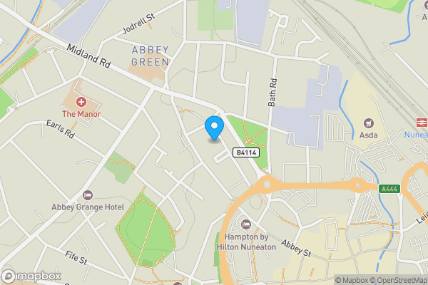 Map location for 101 Lexington Court Abbey Street, Nuneaton, Warwickshire, CV11 5DQ