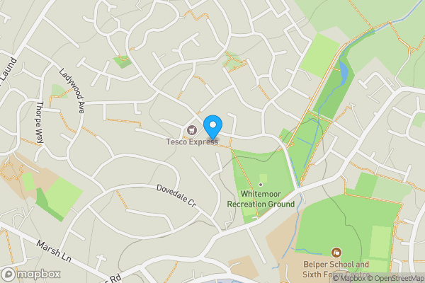 Map location for 29 Gregorys Way, Belper DE56 0HS