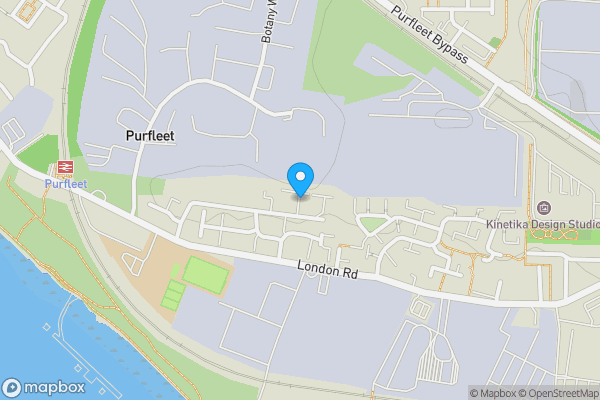 Map location for Oakhill Road, Purfleet-On-Thames, Essex, RM19 1TY