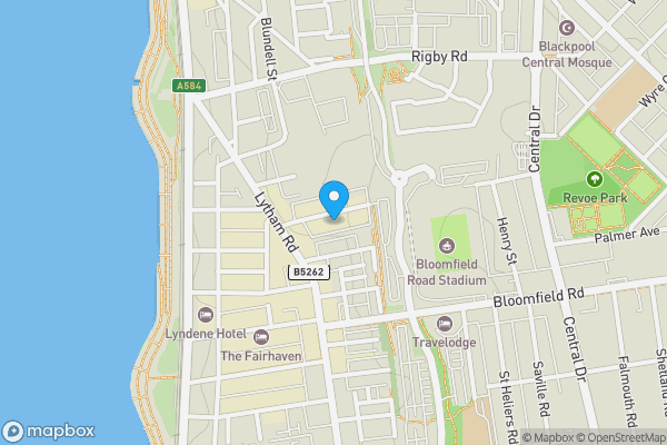 Map location for 17 Lonsdale Road, Blackpool, Lancashire, FY1 6EE