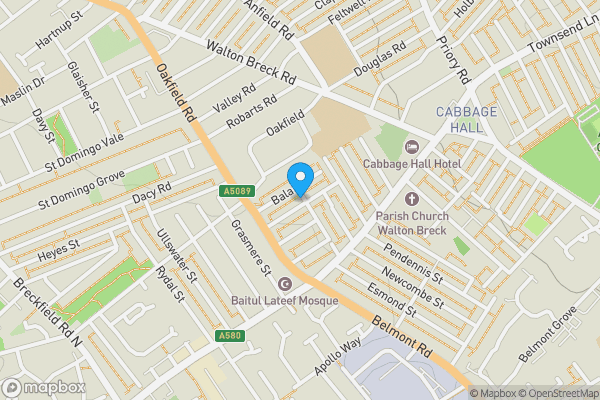 Map location for 39 Stonehill Street, Liverpool, Merseyside, L4 2QA L4 2QA