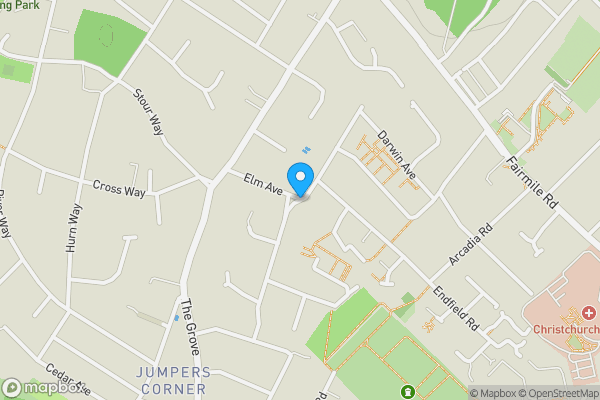 Map location for Canberra Road, Christchurch, BH23 2HN