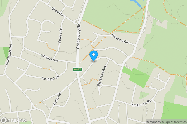Map location for Whinfield Road, Worcester, Worcestershire, WR3 7HF