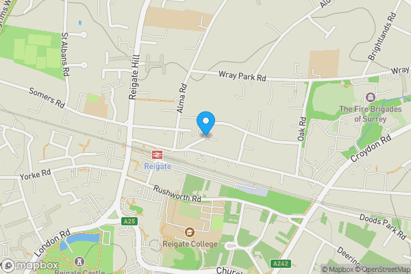 Map location for Warren Road, REIGATE, Surrey, RH2 0JN