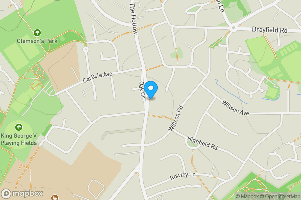 Map location for The Old Forge, 109 The Hollow, Littleover, Derby DE23 3BS