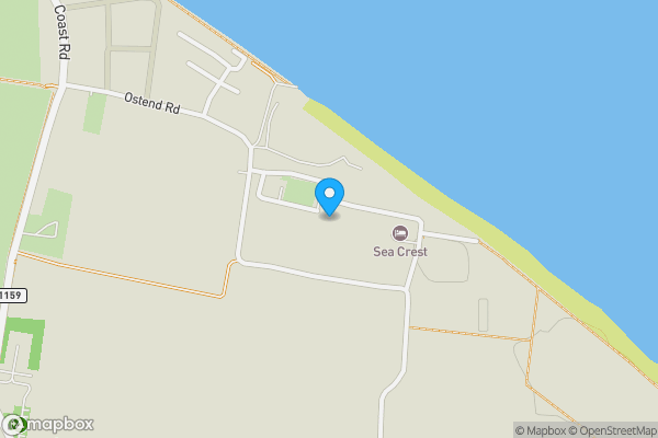 Map location for 53 Coastline Village, Ostend Road, Walcott, Norwich, Norfolk NR12 0NE