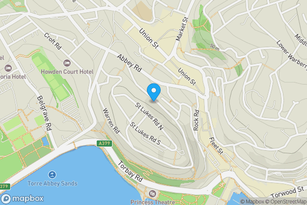 Map location for 23 Warren Road, Torquay, Devon, TQ2 5TQ