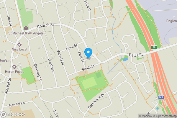 Map location for Gladstone Street, ALFRETON, Derbyshire, DE55 2DF