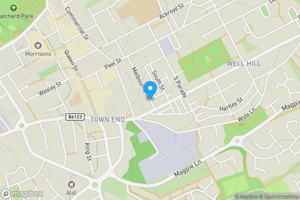 Map location for Melbourne Street, LEEDS, West Yorkshire, LS27 8BJ