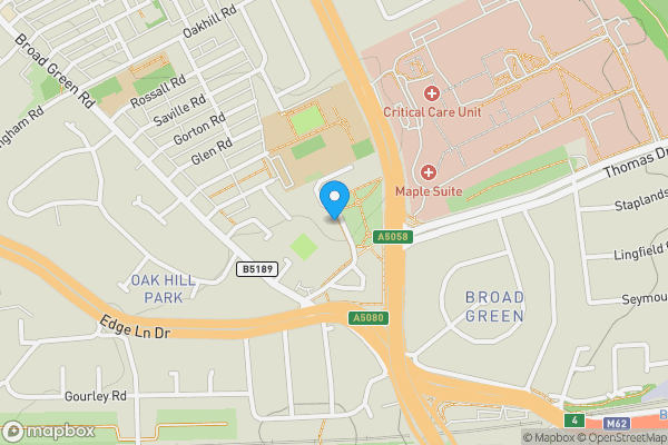 Map location for 6A The Green, Liverpool, Merseyside, L13 4BX L13 4BX