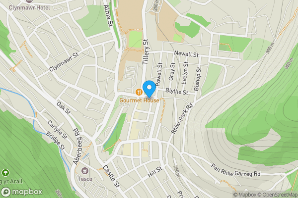 Map location for 8 Division Street, Abertillery, NP13 1EF