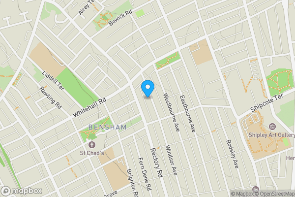 Map location for 40-42 Windsor Avenue, Gateshead, Tyne And Wear, NE8 4NG