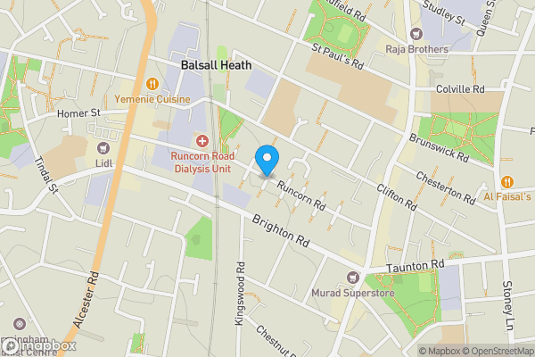 Map location for Beech Avenue, Birmingham, West Midlands, B12 8QS