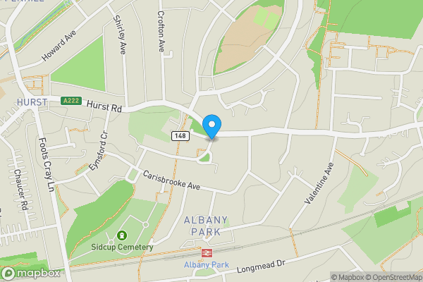 Map location for Garage 7 Stansted Crescent, Albany Park, Bexley, Kent, DA5 3HZ