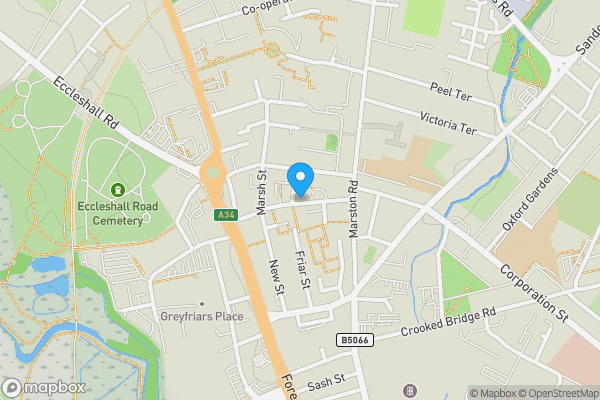 Map location for C G Chell, Site 1, Land & Buildings off Wright Street, Stafford ST16 3AY