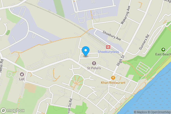 Map location for Flat 15 Beech Lodge, Campfield Road, Shoeburyness, Essex, SS3 9FA
