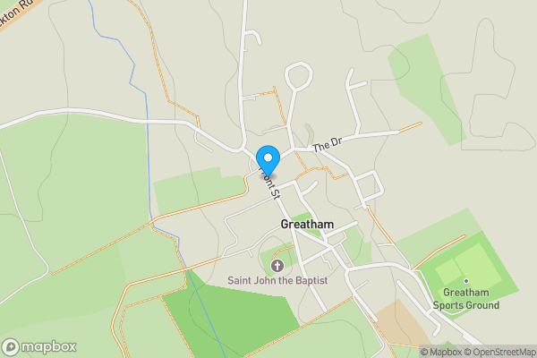 Map location for Front Street, Greatham, Hartlepool , TS25 2ES