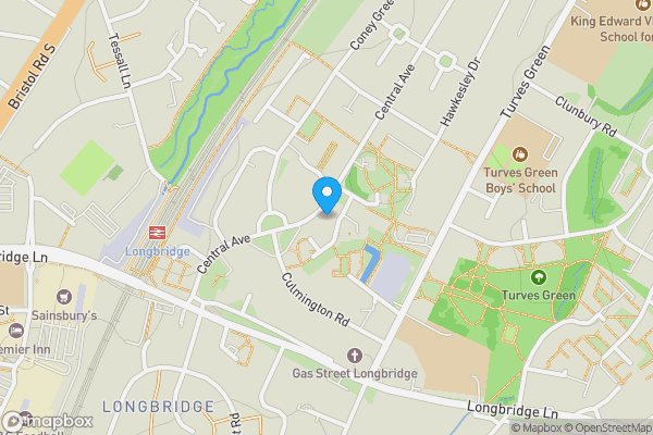 Map location for 152 Central Avenue, Northfield, Birmingham, B31 4JH