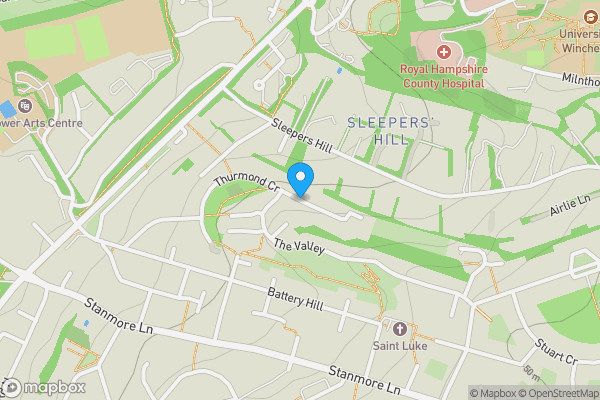 Map location for Thurmond Crescent, Winchester, SO22 4DH