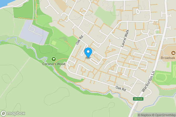 Map location for 43 Derbyshire Road, Partington, Manchester, M31 4LE