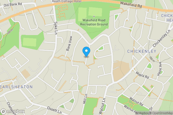 Map location for Syke Ings Close, DEWSBURY, West Yorkshire, WF12 8HF