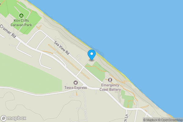 Map location for 14 Sea View Road, Mundesley, Norwich, Norfolk NR11 8DH