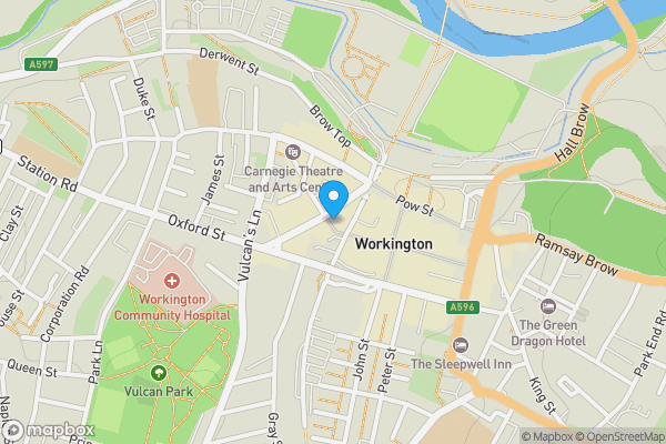 Map location for 25-29 Murray Road, Workington, CA14 2AD