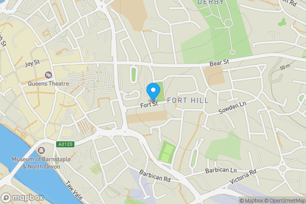 Map location for 23 Hills View, Barnstaple, EX32 8BN