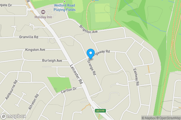 Map location for 76 Grange Road, Wigston, Leicestershire LE18 1JJ