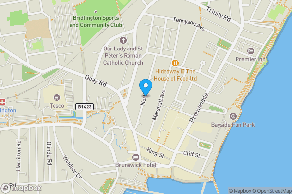 Map location for North Street, BRIDLINGTON, North Humberside, YO15 2DY