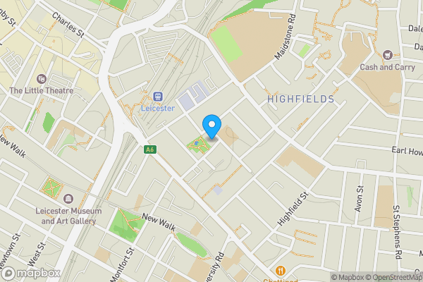 Map location for Letting Pod 2, 18 Prebend Street, Leicester, Leicestershire LE2 0LA