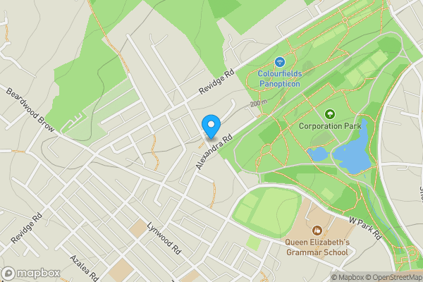 Map location for 4, 5, 5A & 5B Alexandra Mews, Alexandra Road, Blackburn, Lancashire BB2 6DW