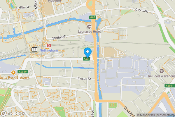 Map location for Queens Road, Nottingham, Nottinghamshire, NG2 3BX