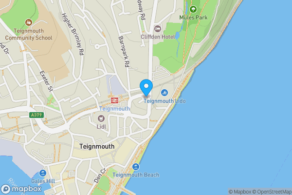 Map location for Teignmouth United Reformed Church, Dawlish Street, Teignmouth, Devon, TQ14 8TB