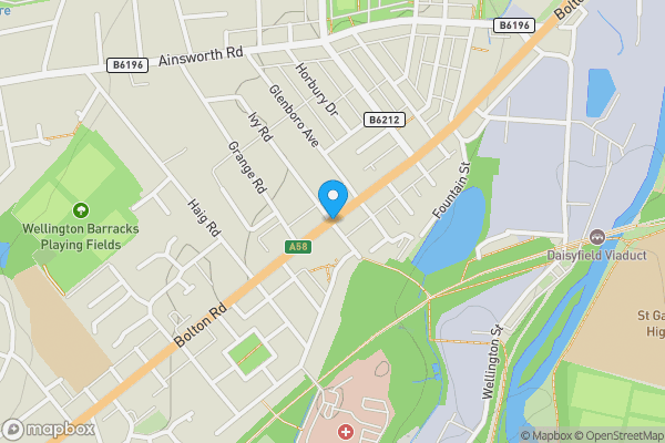 Map location for Bolton Road, BURY, Lancashire, BL8 2PA