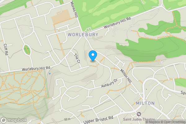 Map location for 1 The Glen, Challow Drive, Weston-super-Mare, BS22 9RN
