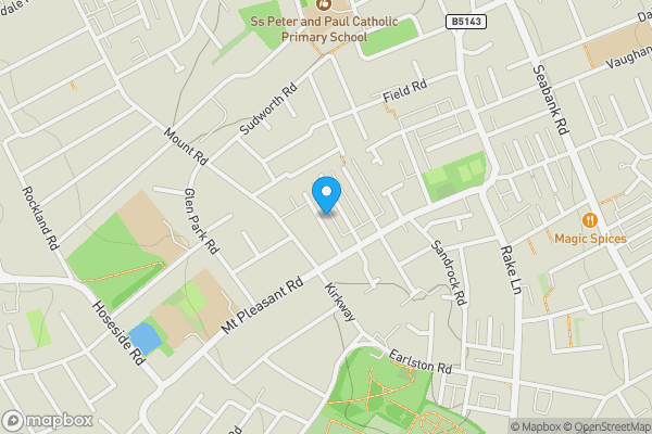 Map location for 18 Clwyd Street, New Brighton, Wallasey CH45 5EX