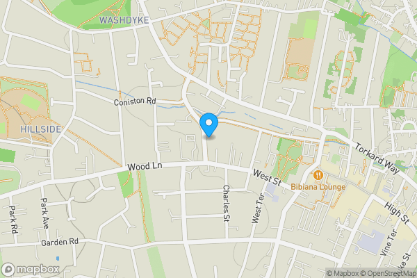 Map location for 47 Spring Street, Hucknall NG15 7BZ