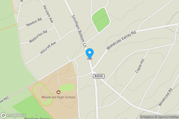 Map location for Smitham Bottom Lane, Purley, Surrey, CR8 3DF