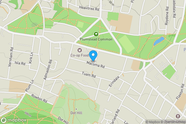 Map location for 16 Macoma Terrace, Plumstead, SE18 2QN